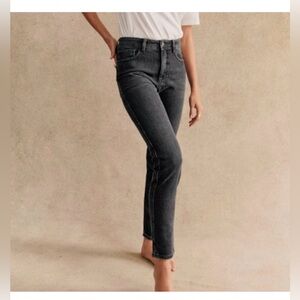 Sézane Brut Sexy Jeans Mid rise Straight Leg Grey jeans Size 6